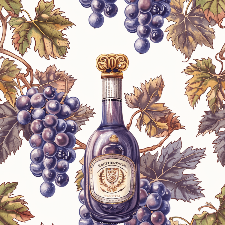 Lady's Whine - seamless pattern