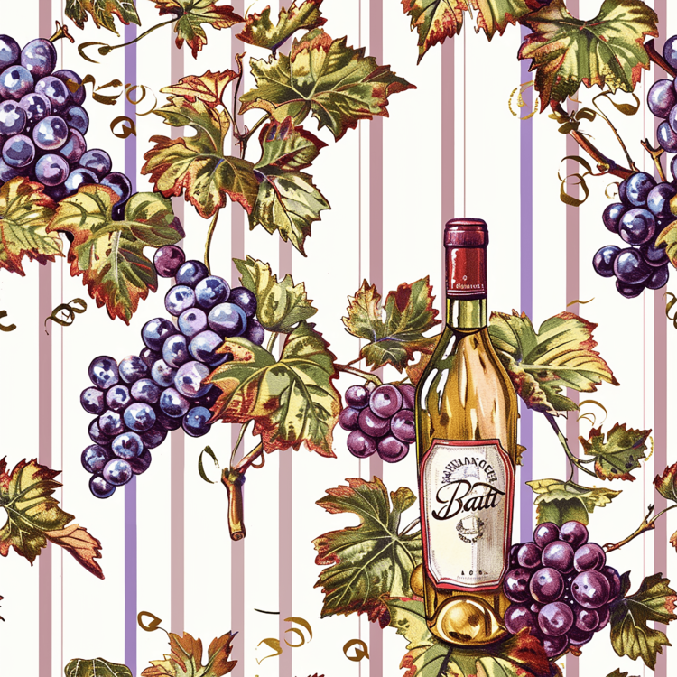 Sunset Whine - seamless pattern